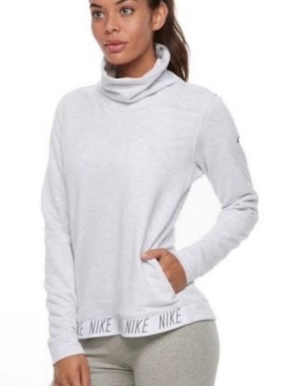 Nike Mock Neck Dri Fit Pullover Sweatshirt Size Large